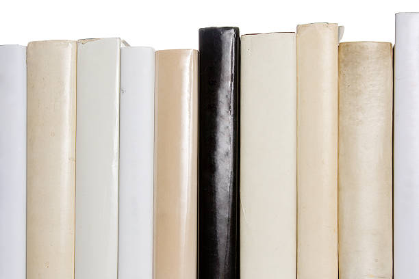 istock Row of white books with one red book 91708881