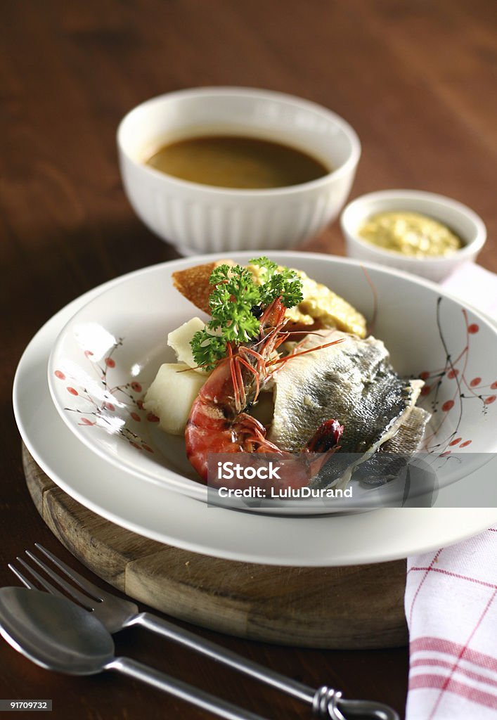 Sopa de Bouillabaisse - Foto de stock de Alho royalty-free