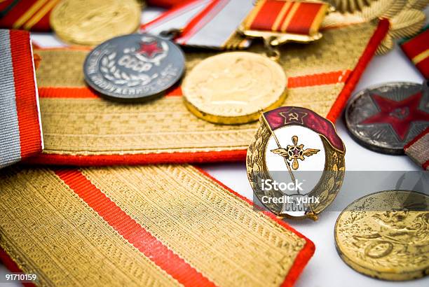 Zsrr Army Medale I Identyfikatory - zdjęcia stockowe i więcej obrazów Armia - Armia, Broń, Były Związek Radziecki