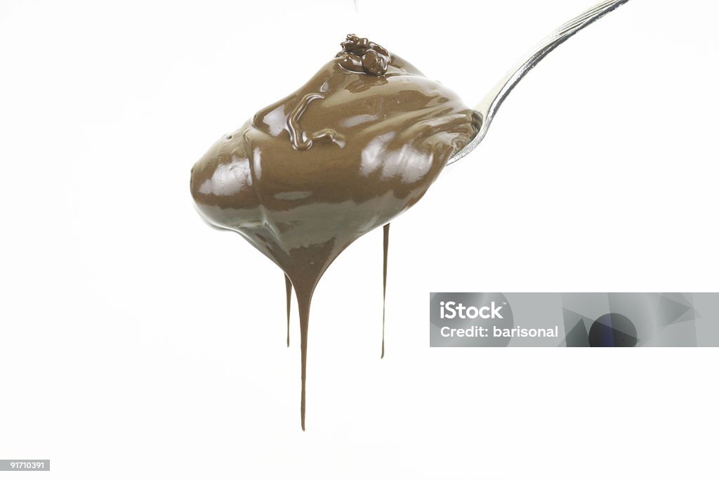 Chocolate and spoon  Bead Stock Photo