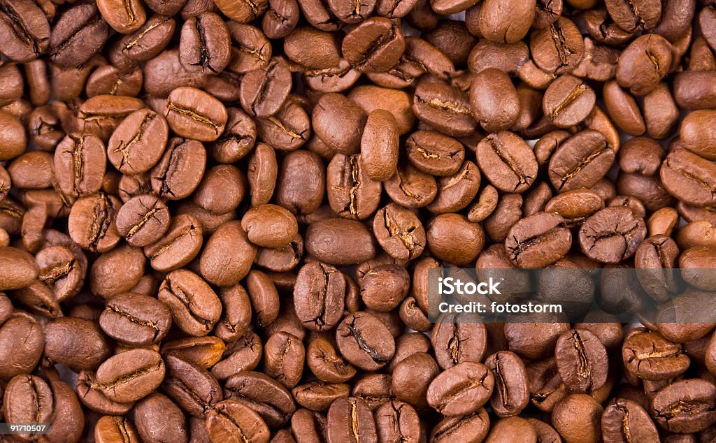 Grãos de café sem costura de fundo - Foto de stock de Café - Bebida royalty-free