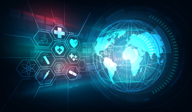 istock vector abstract background globe and medical health care innovation concept 917107466