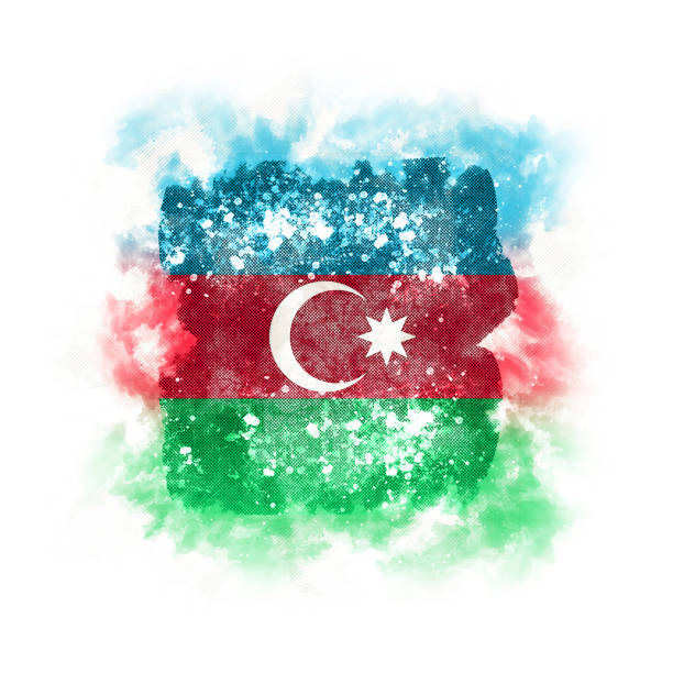 istock Square grunge flag of azerbaijan 917107830