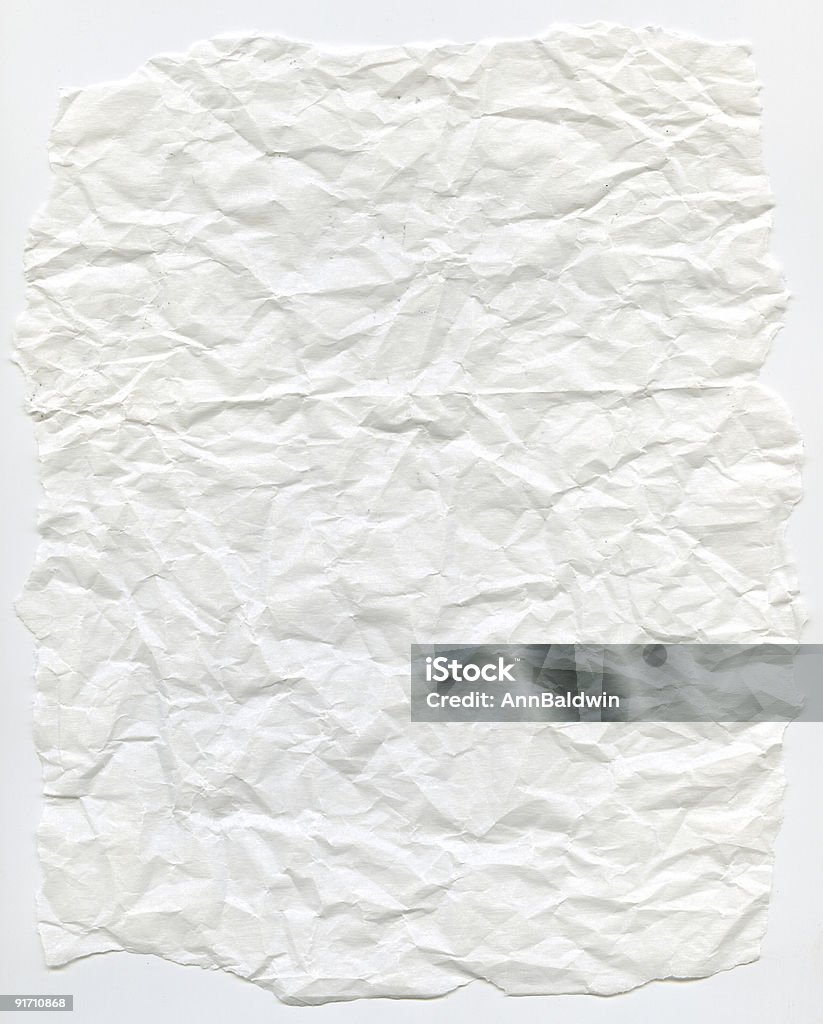 GGG Vellum branco de Papel amarrotado - Foto de stock de Amarrotado royalty-free
