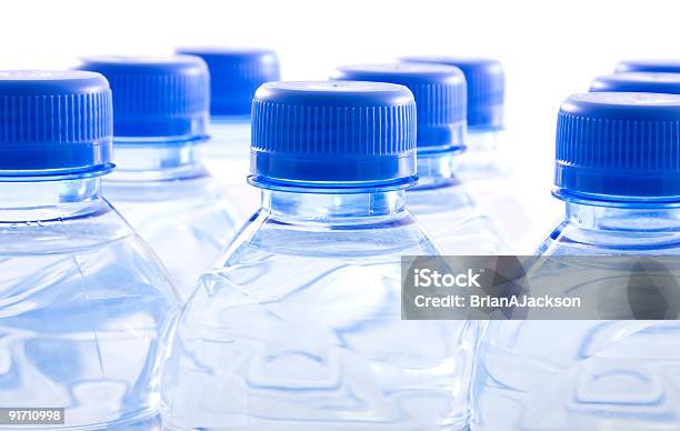 Water Bottles Stock Photo - Download Image Now - Back Lit, Blue, Bottle