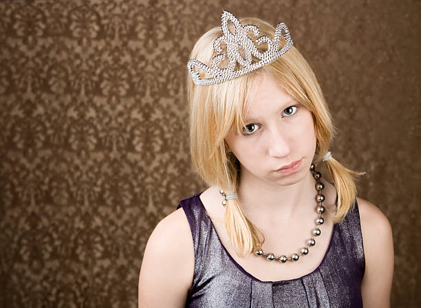 istock Pretty young girl with a tiara 91711058