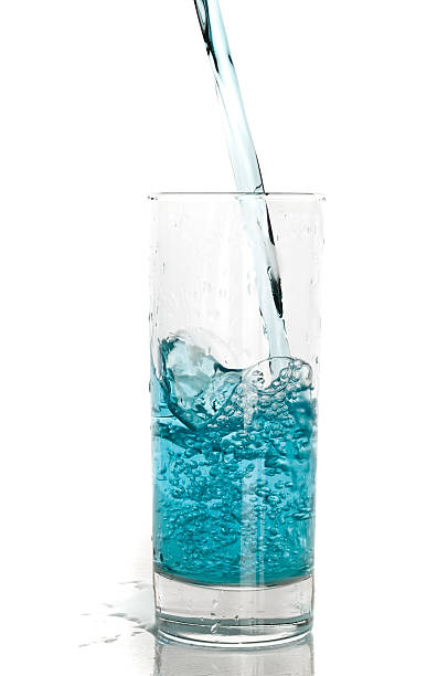 istock Glass of pouring water 91711121