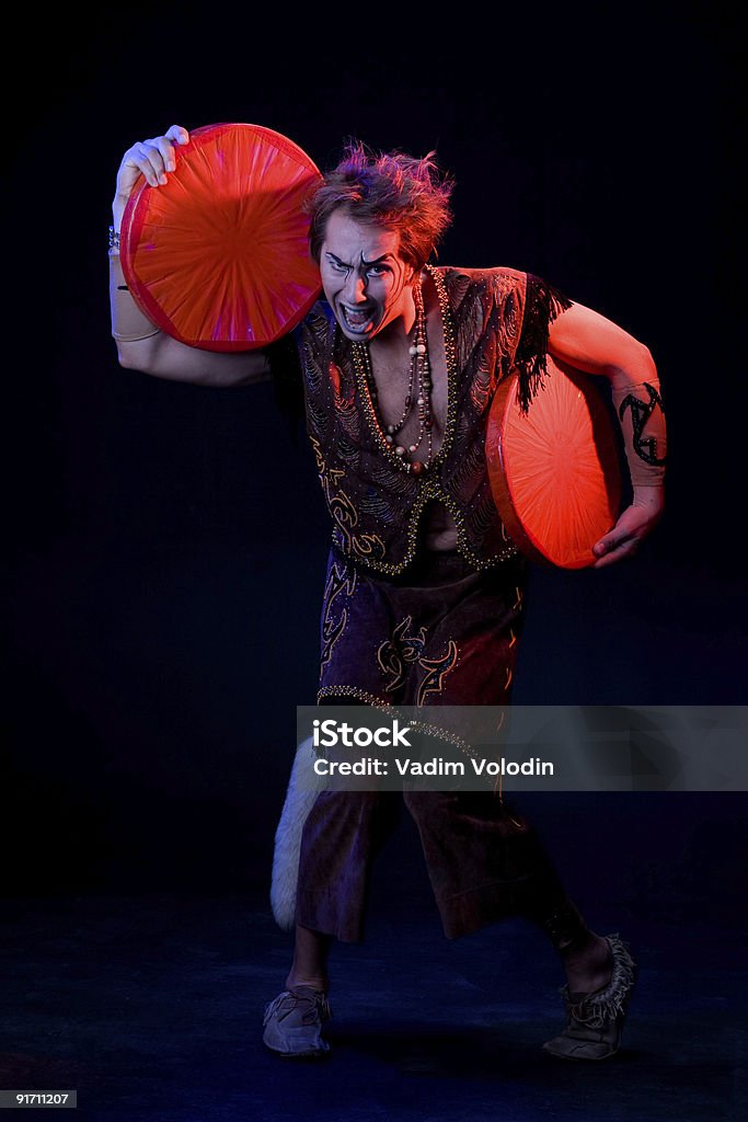 Circus juggler auf Bild der Schamane - Lizenzfrei Aufführung Stock-Foto