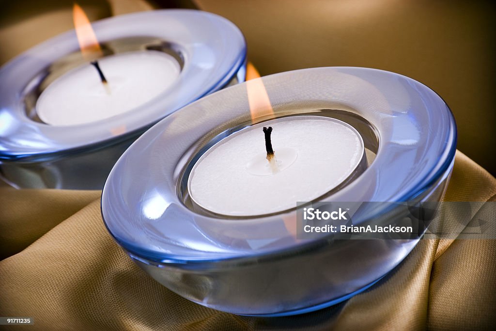 Tealight bougies - Photo de Bleu libre de droits