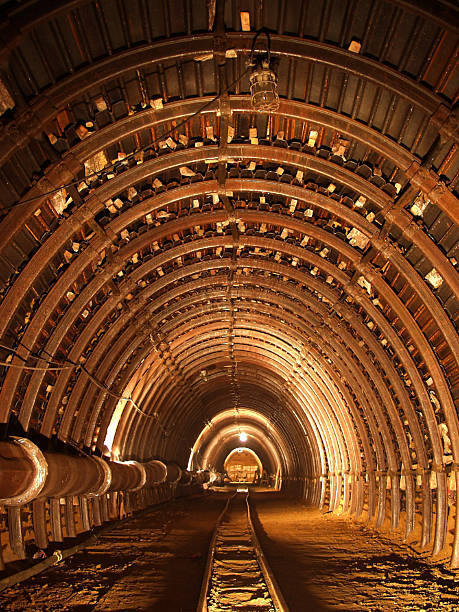istock The interior of a tunnel being constructed 91711278