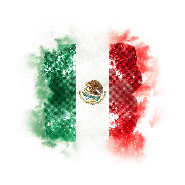 istock Square grunge flag of mexico 917117022