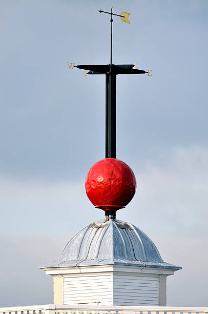 tiempo de bolas en flamsteed asamblea, greenwich, royal observatory - royal observatory fotografías e imágenes de stock