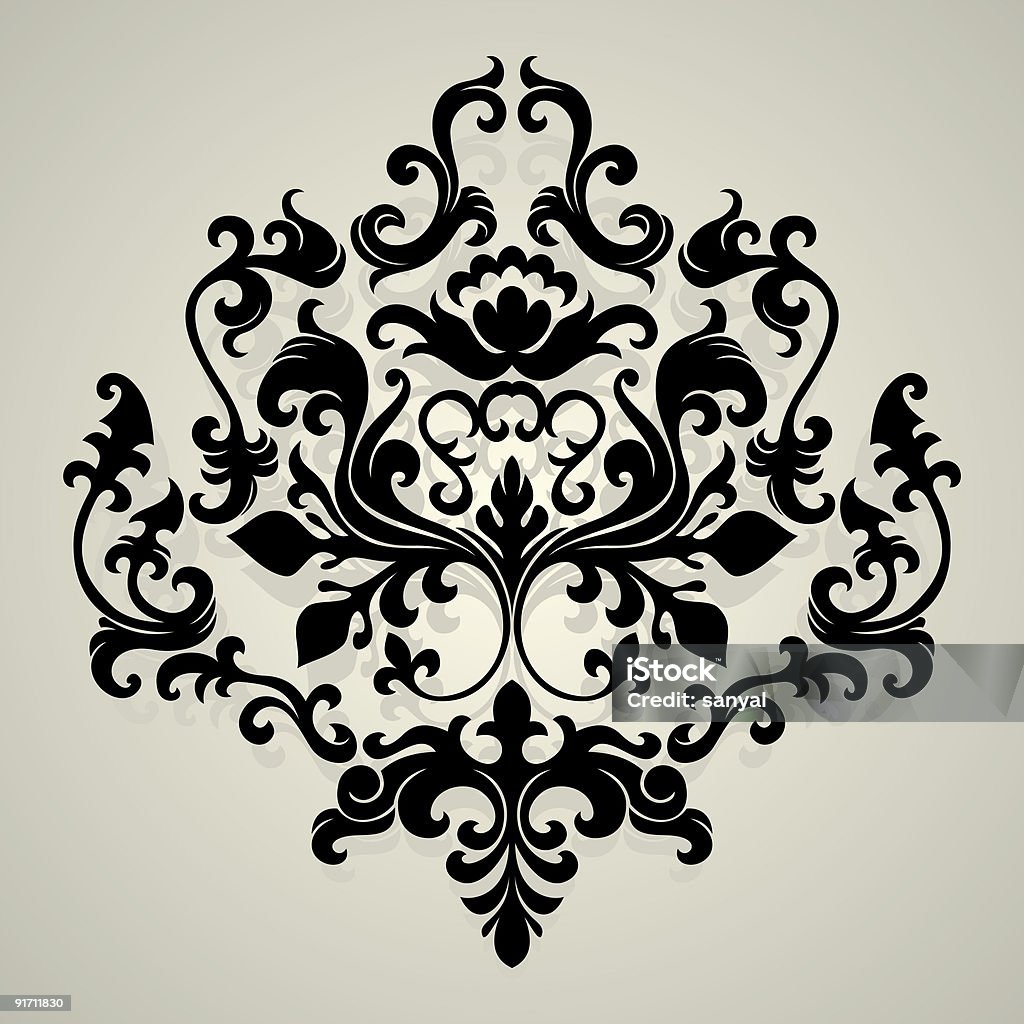 floral ornament  Abstract stock illustration