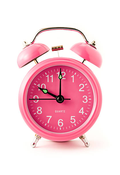 Pink clock stock photo