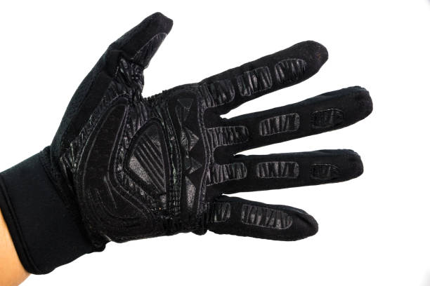 istock Black Leather sportwear glove 917119430
