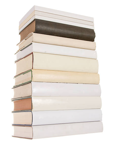 istock Pile of white books with one black book 91712400