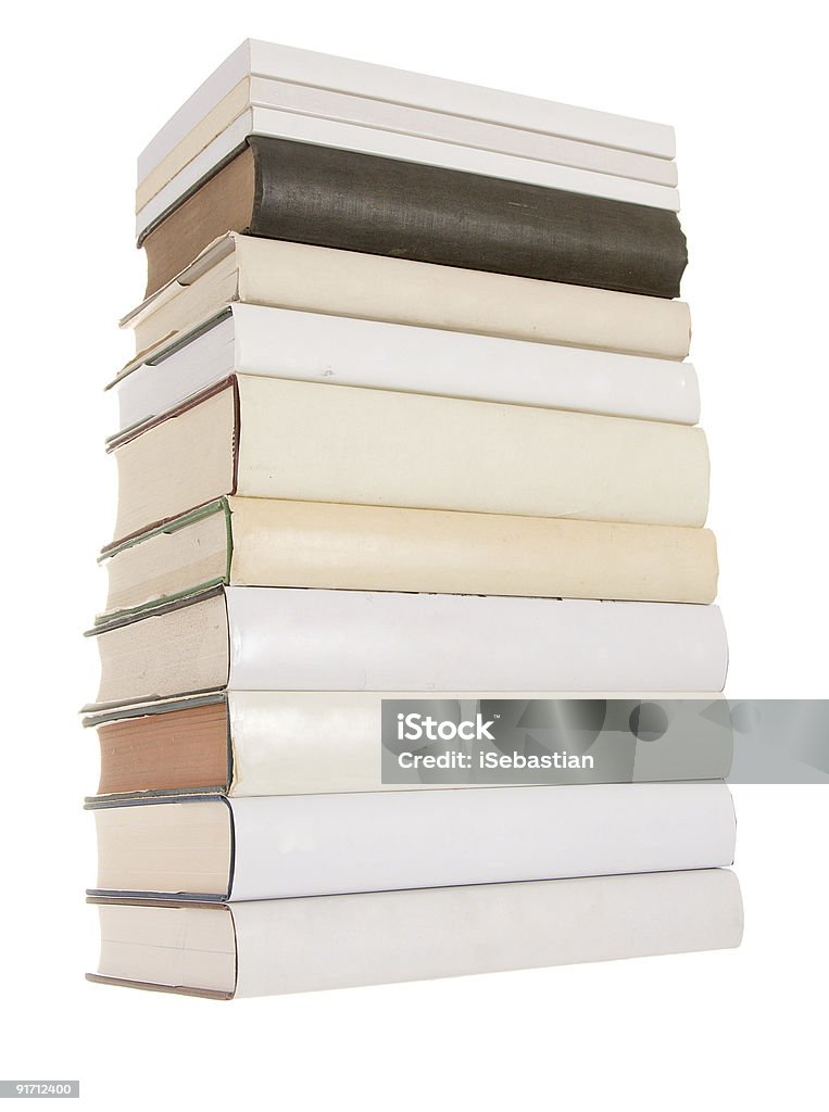 Sterty biały książek z jednym Czarna księga - Zbiór zdjęć royalty-free (Bez ludzi)