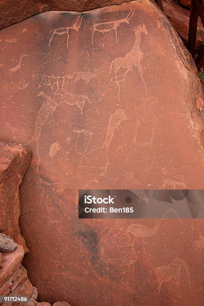 Bushmen Rock Engravings Stock Photo - Download Image Now - Africa, Ancient, Ancient History