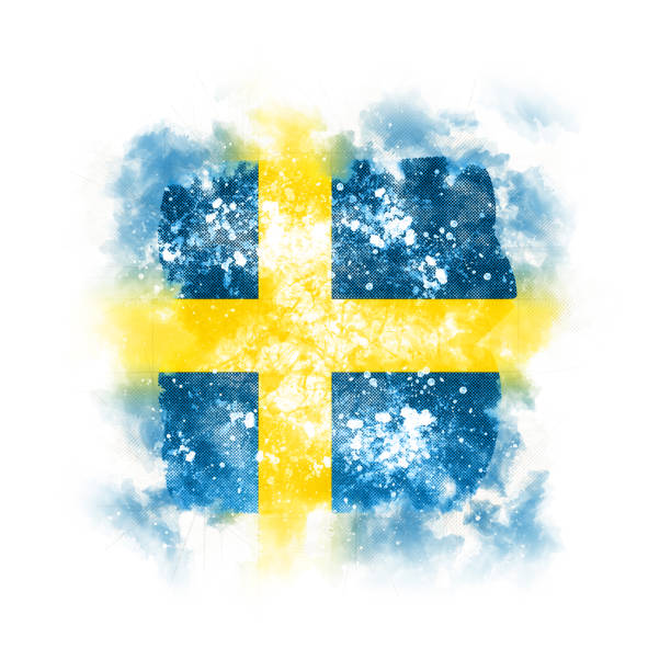istock Square grunge flag of sweden 917125684
