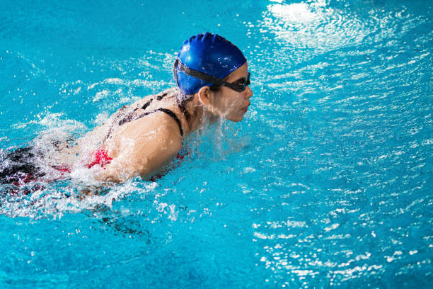 istock Swimmers are swimming 