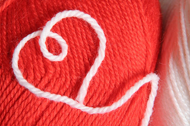 Heart of Yarn stock photo