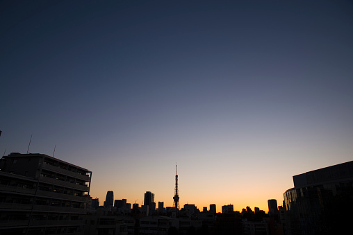 Tokyo Tower before dawn