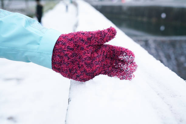 istock winter snow in woman hand 917131180