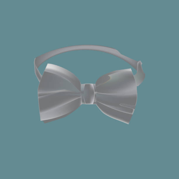 istock Realistic mockup men's clothes, accessories. Clothes, bow in black color 917131890
