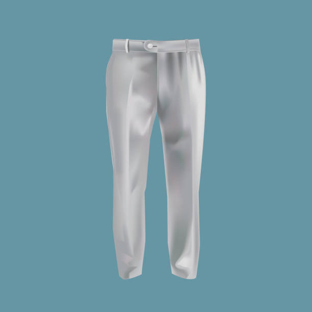 istock Realistic mock-up of men's clothing, templates. Business pants, for working 917131990