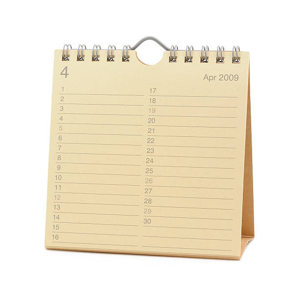 Calendar April 2009 Stock Photo - Download Image Now - 2009, April ...