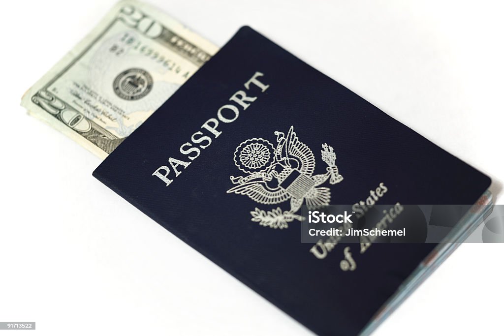 Passaporte - Royalty-free Alfândega - Edifício de Transportes Foto de stock