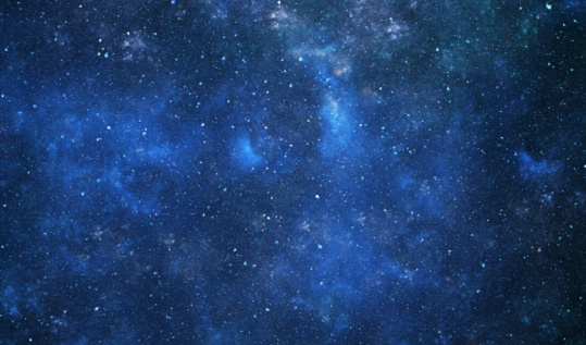 Space galaxy, blue abstract background