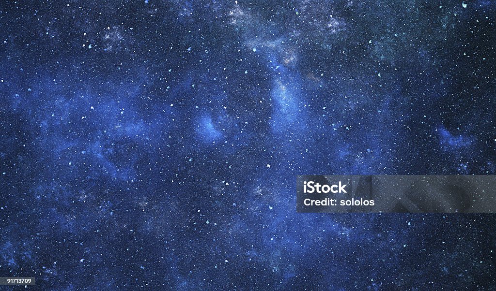 Space galaxy Space galaxy, blue abstract background Outer Space Stock Photo