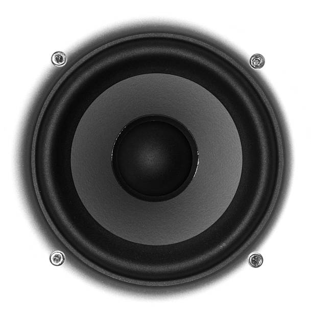 istock Speaker Isolated on white. car, home audio, and studio. 91713809