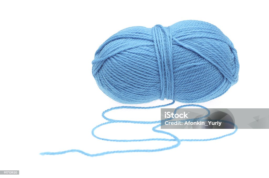 블루 woolen a 꿰다 - 로열티 프리 0명 스톡 사진
