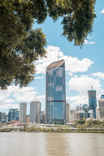 Modern city of Brisbane in a beautiful day