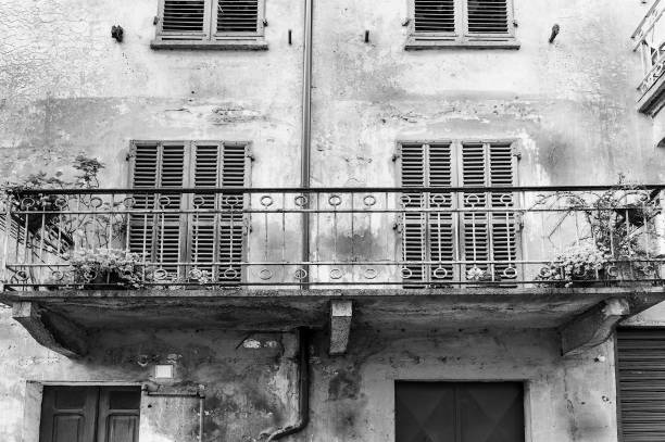 istock Italian balcony in Cuneo 917149482