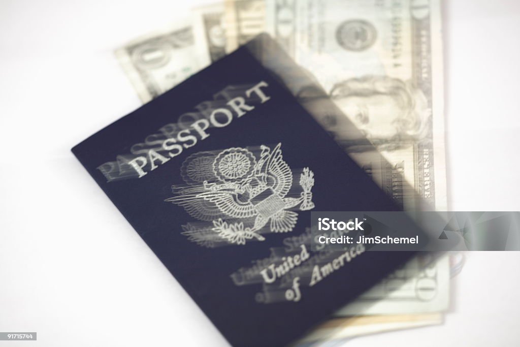 Passaporte de Borrão - Royalty-free Alfândega - Edifício de Transportes Foto de stock