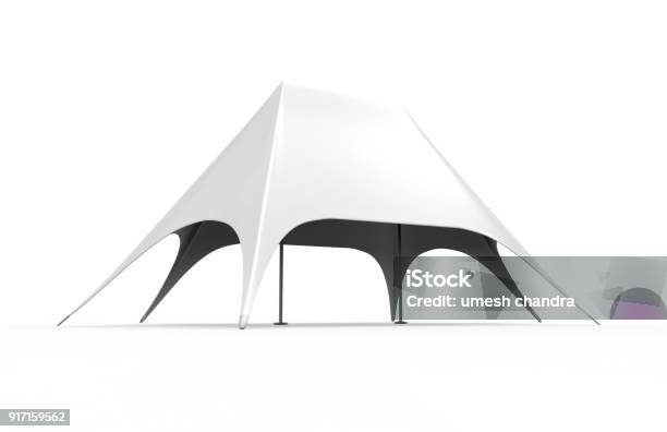 vier keer Master diploma toewijzen Pop Up Dome Spider Double Star Advertising White Blank Event Tent 3d Render  Illustration Stock Photo - Download Image Now - iStock