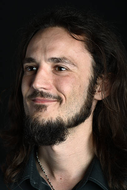 istock Side portrait of young man with goatee 91717003