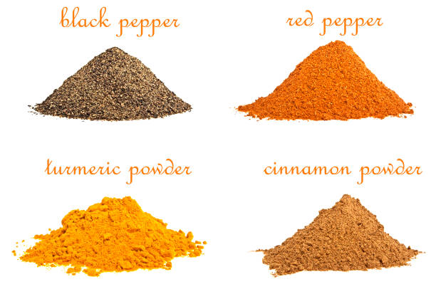 istock Set of different spices on white background 917173766