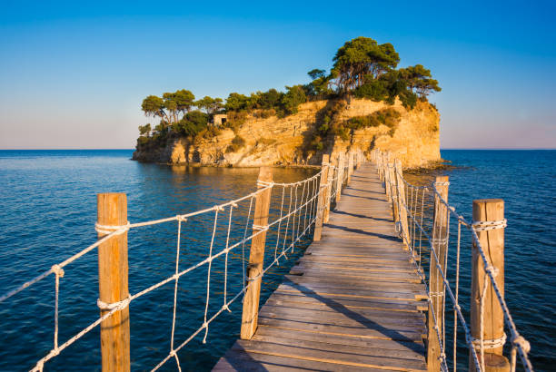 istock Bridge to a small island on Zakynthos in Greece 917176870