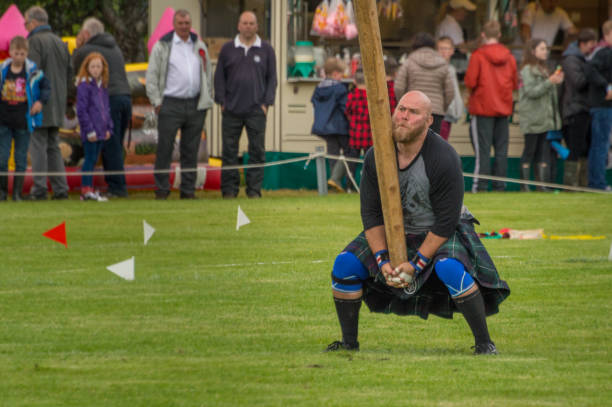 highland games, assynt, scozia - loch assynt immagine foto e immagini stock