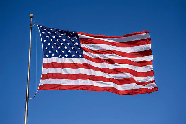 istock American Flag in the Wind 91717918