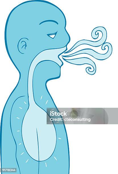 Asthma Stock Illustration - Download Image Now - Effortless, Inhaling, Asthmatic