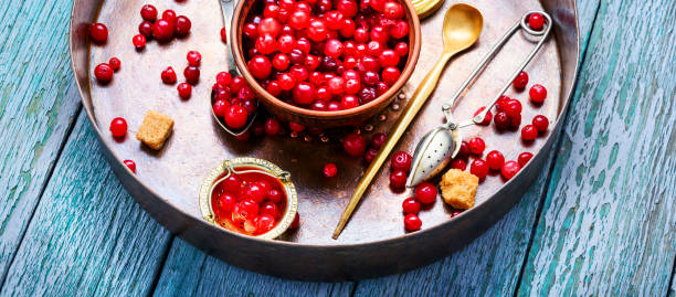 istock Berries of cranberries for tea 917188614