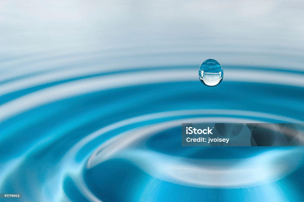 Explain Blue Drop Blue Drop Stock Photo - Download Image Now - Above, Abstract ...