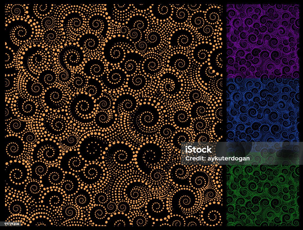 Swirly mosaico padrão - Royalty-free Estilo clássico Ilustração de stock
