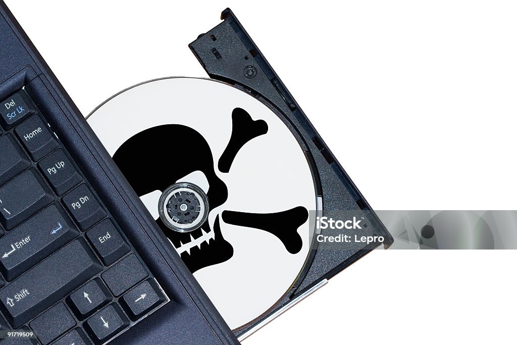 Пиратство Концепция - Стоковые фото Компьютерное программное обеспечение роялти-фри
