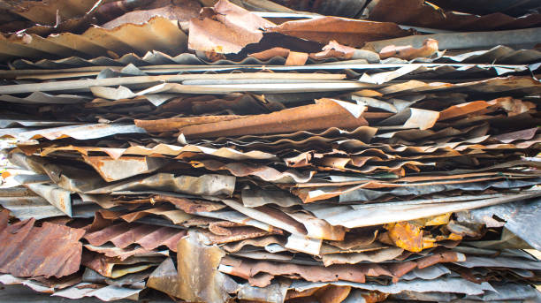 istock Old iron and metal for recycle in industry 917195642